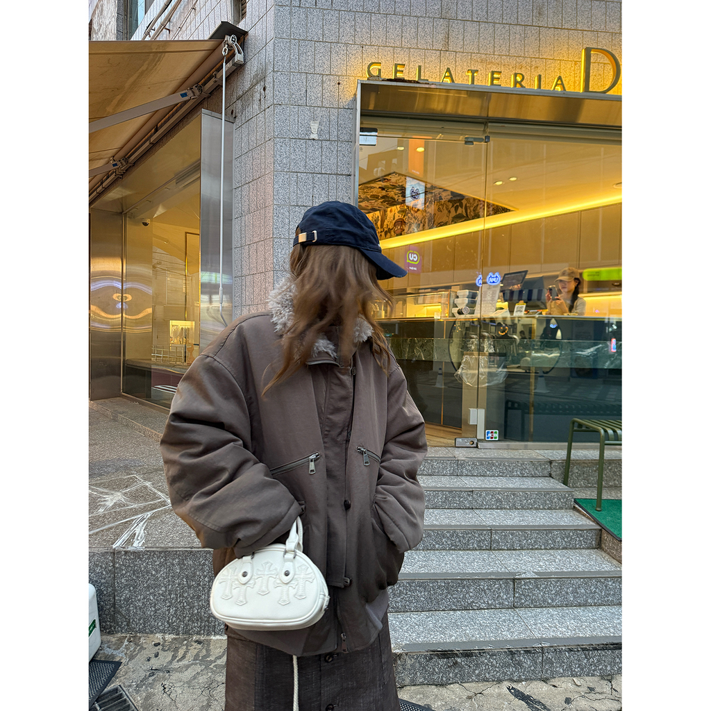 LelyMooch エコファーライナー付きモッズコート　LEM259