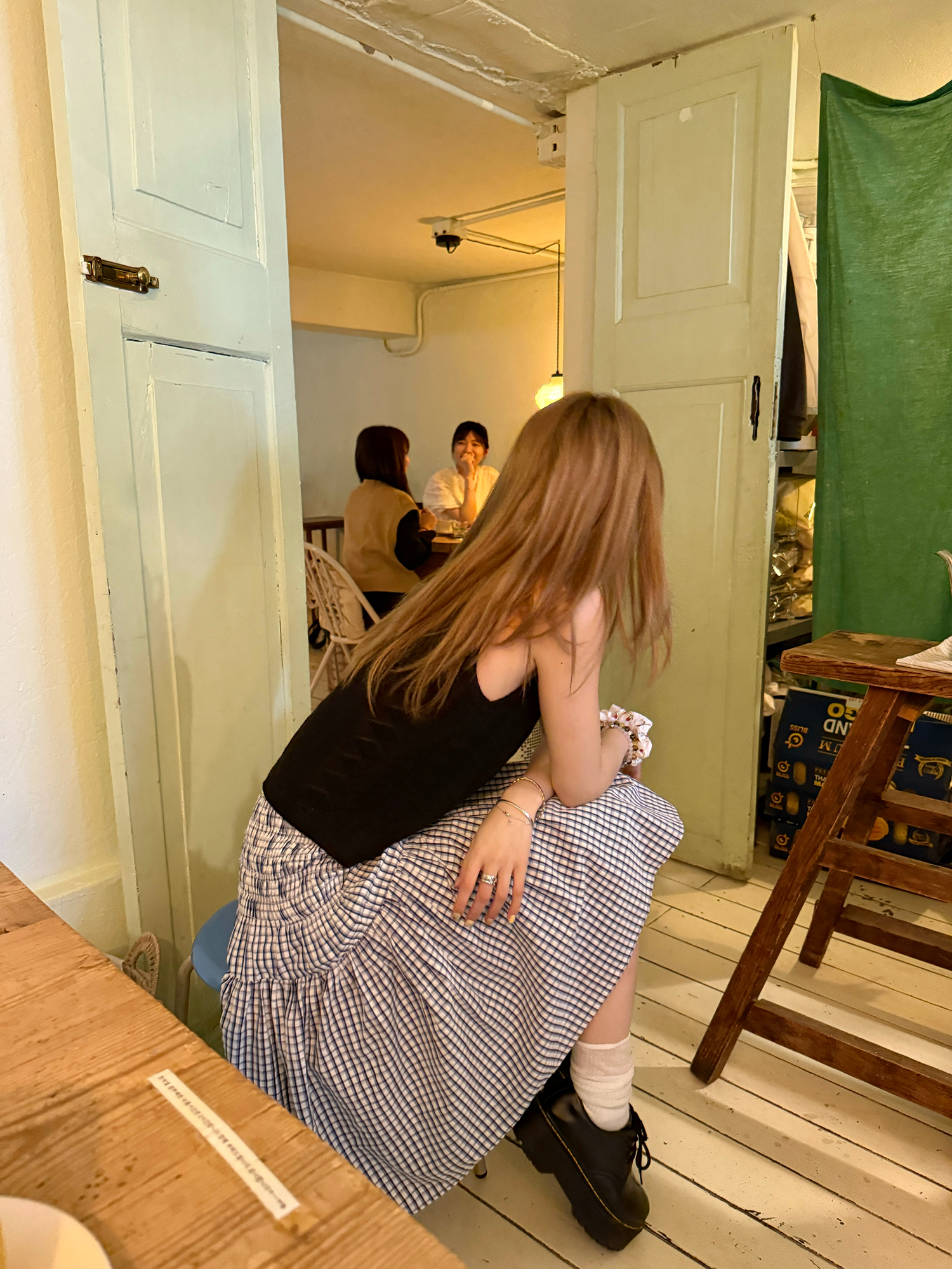 LelyMooch 2WAYギンガム スカート／チューブトップ  LEM176