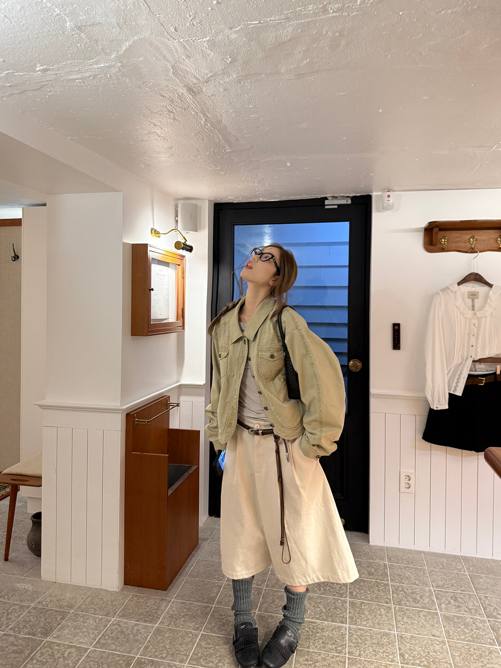 LelyMooch 裏フリースショートジャケット  LEM256