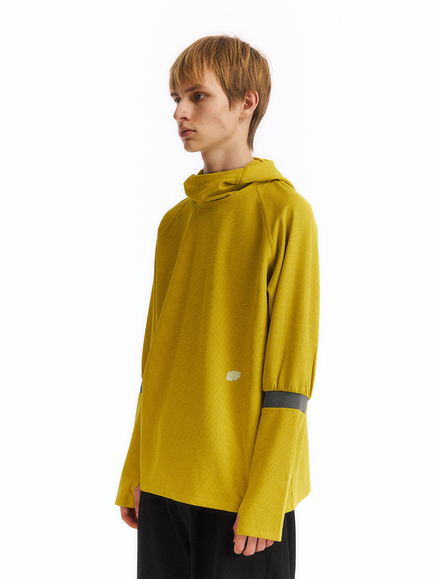 メッシュワッフルフーディー  LOM091