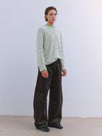 プレミアムコーデュロイ カーブパンツ  LOM109