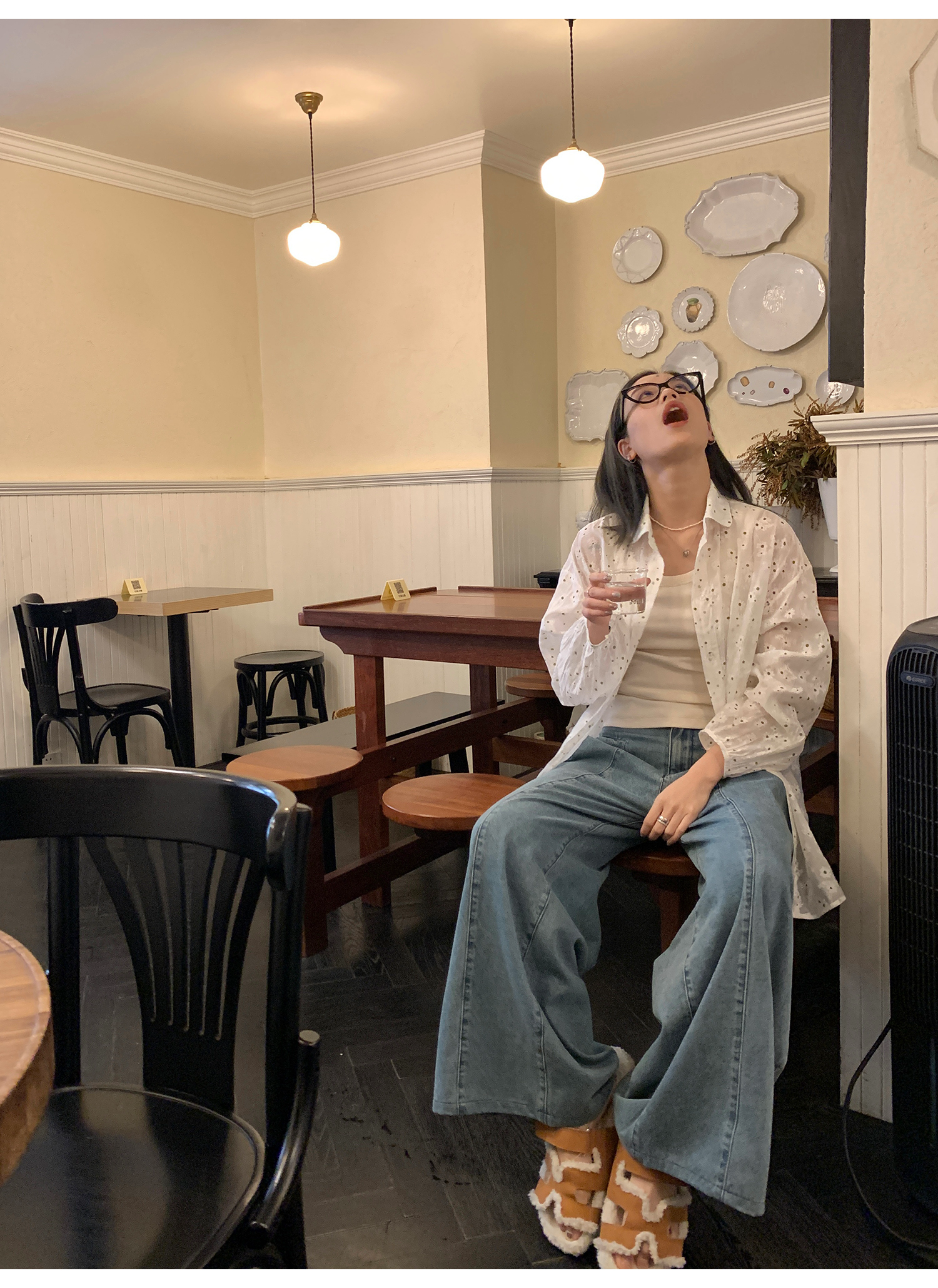 LelyMooch Back Lace Knit Tank Top LEM073