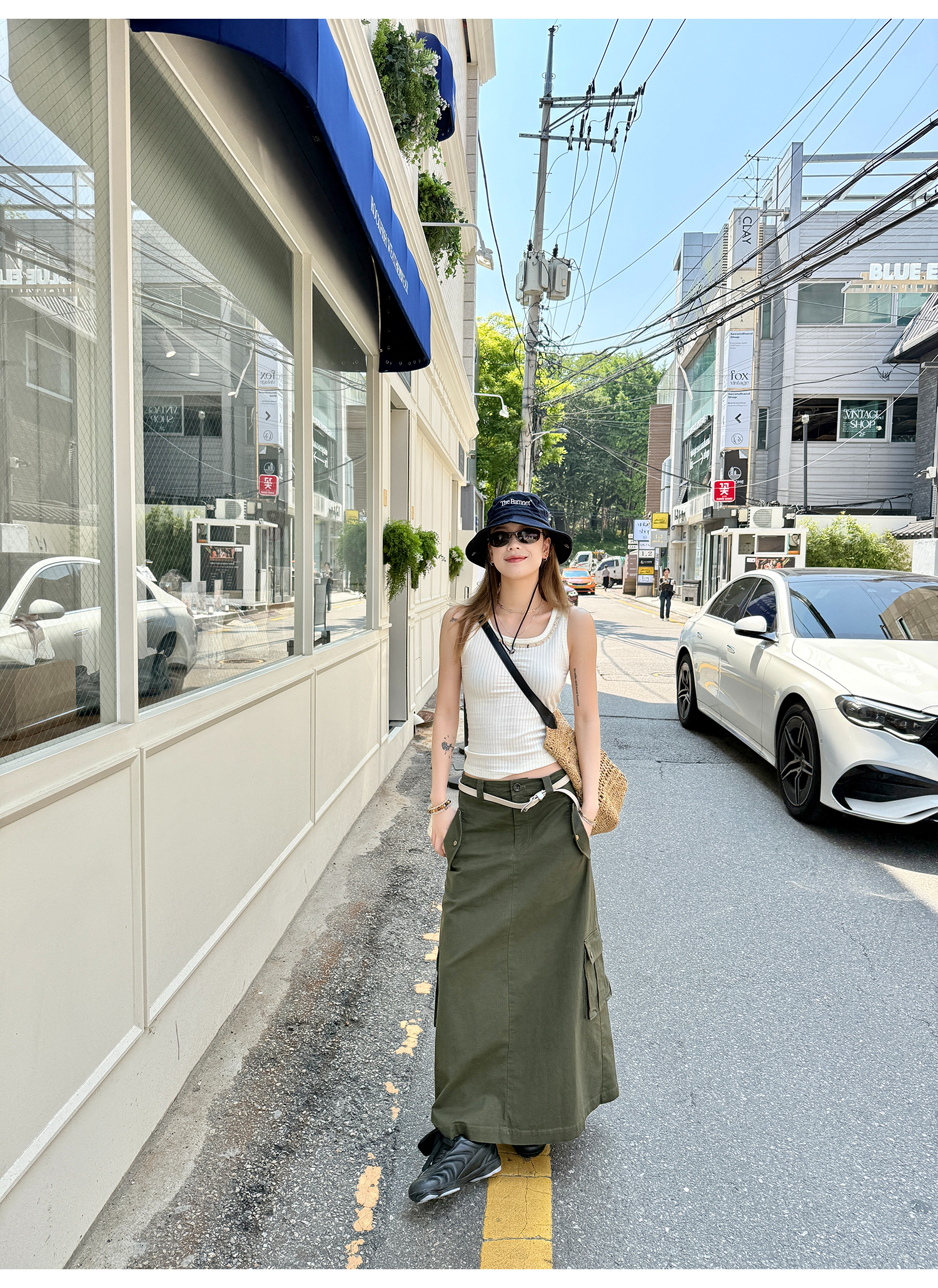 LelyMooch Aラインミディスカート  LEM172