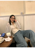LelyMooch  バックレースニットタンクトップ  LEM073