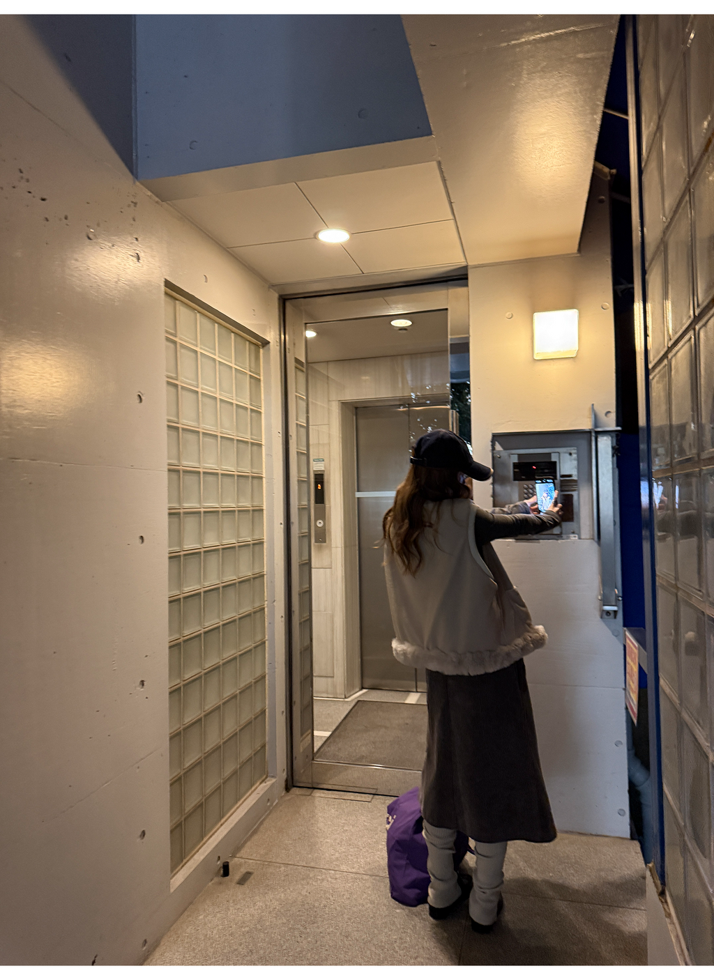 LelyMooch エコファー×ボア リバーシブルショートジレ  LEM279