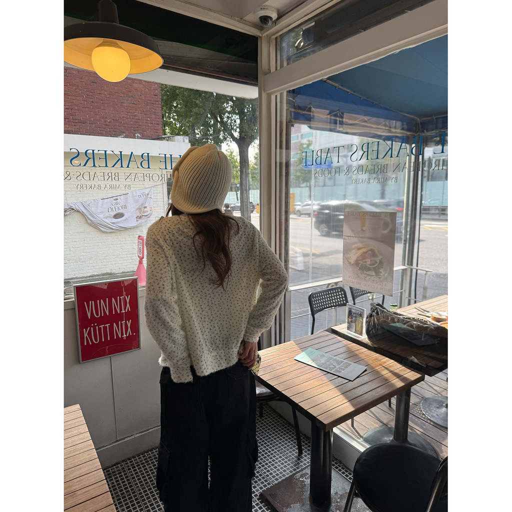 LelyMooch 花柄ふわもちニット　LEM254