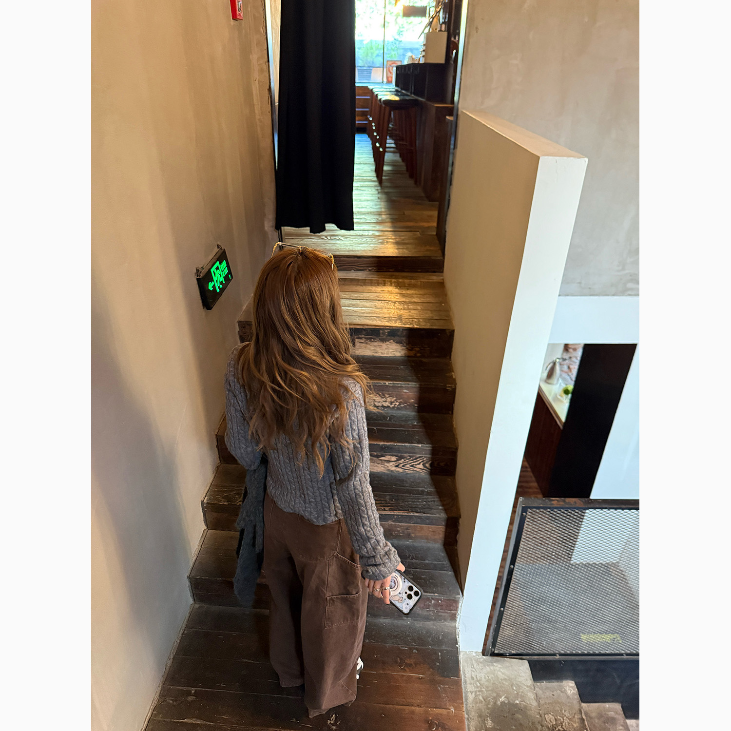 LelyMooch ケーブル調 × 配色リボン ニットトップス LEM276