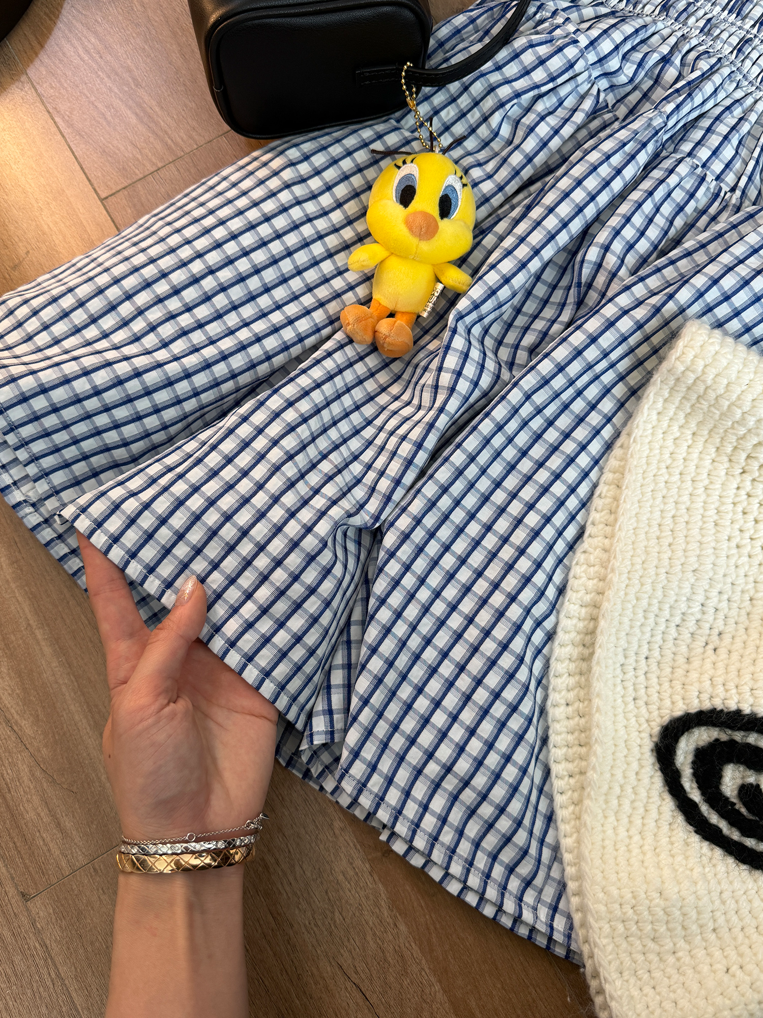 LelyMooch 2WAYギンガム スカート／チューブトップ  LEM176