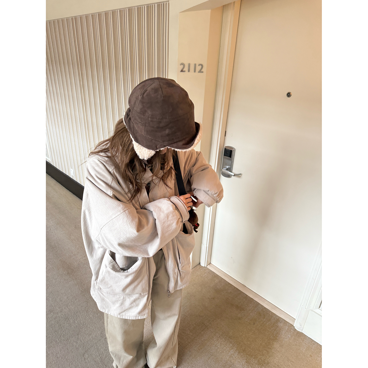 LelyMooch ペイズリー柄 キルティング立ち襟コート   LEM233