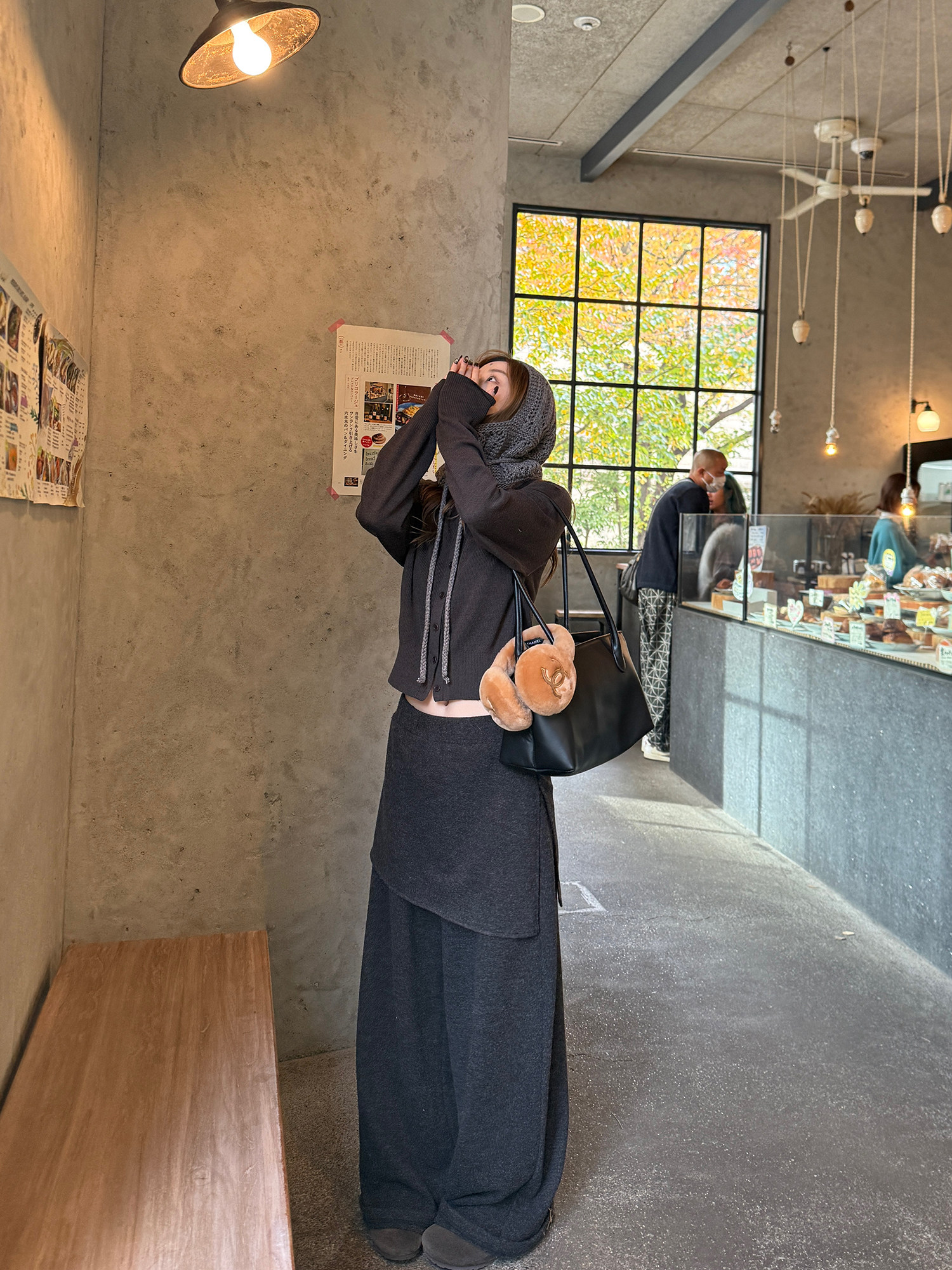 LelyMooch レイヤード風 ワイドパンツ  LEM283