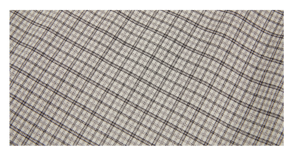 ドローコードヘム フーディーチェック柄 長袖シャツ  LOM037