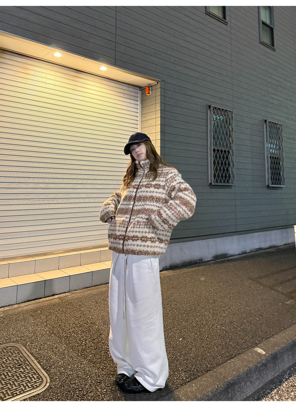 LelyMooch 裏起毛 タックイージーパンツ  LEM286