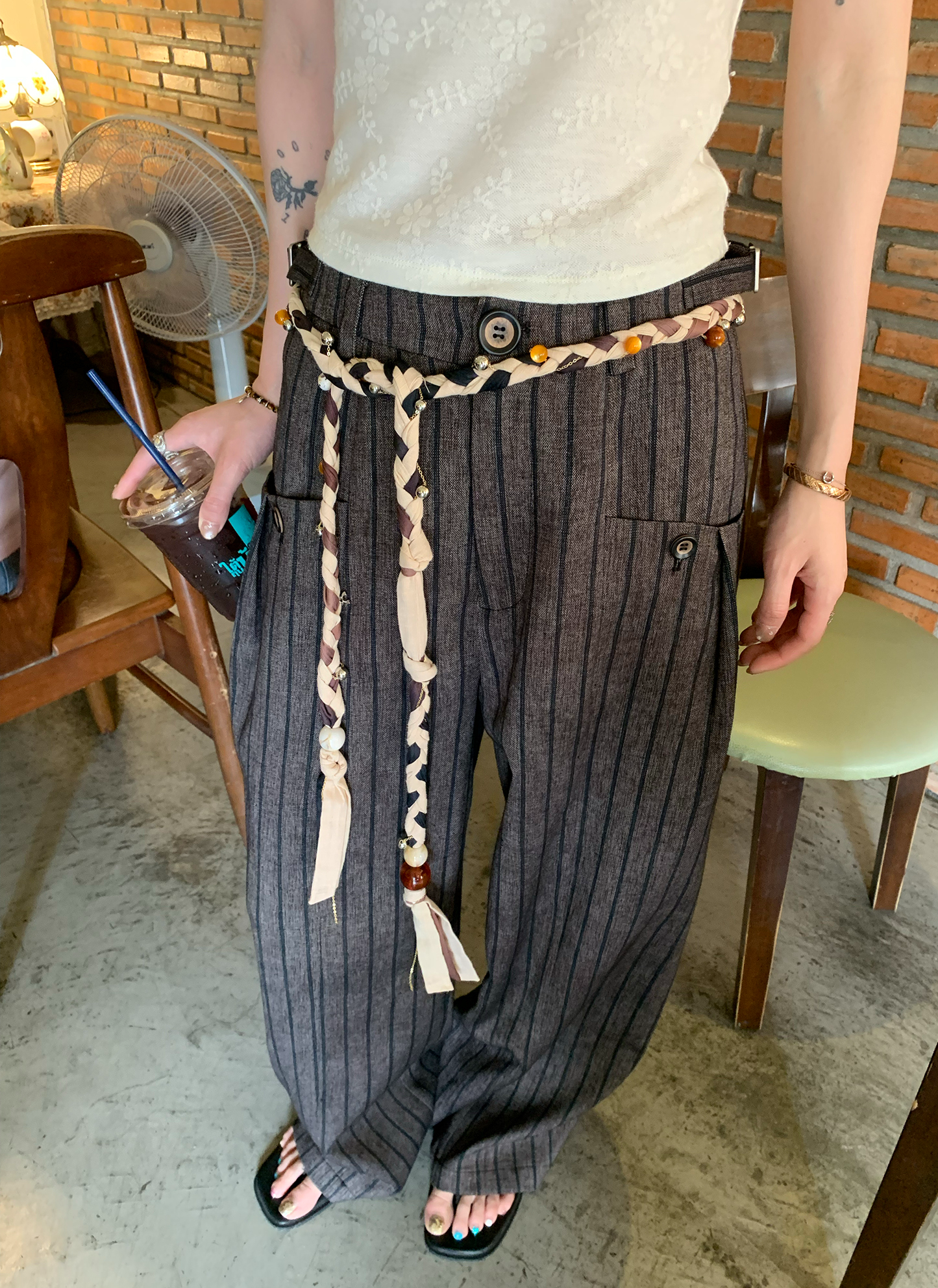 LelyMooch ナチュラル編み ウエストアクセ　LEM151