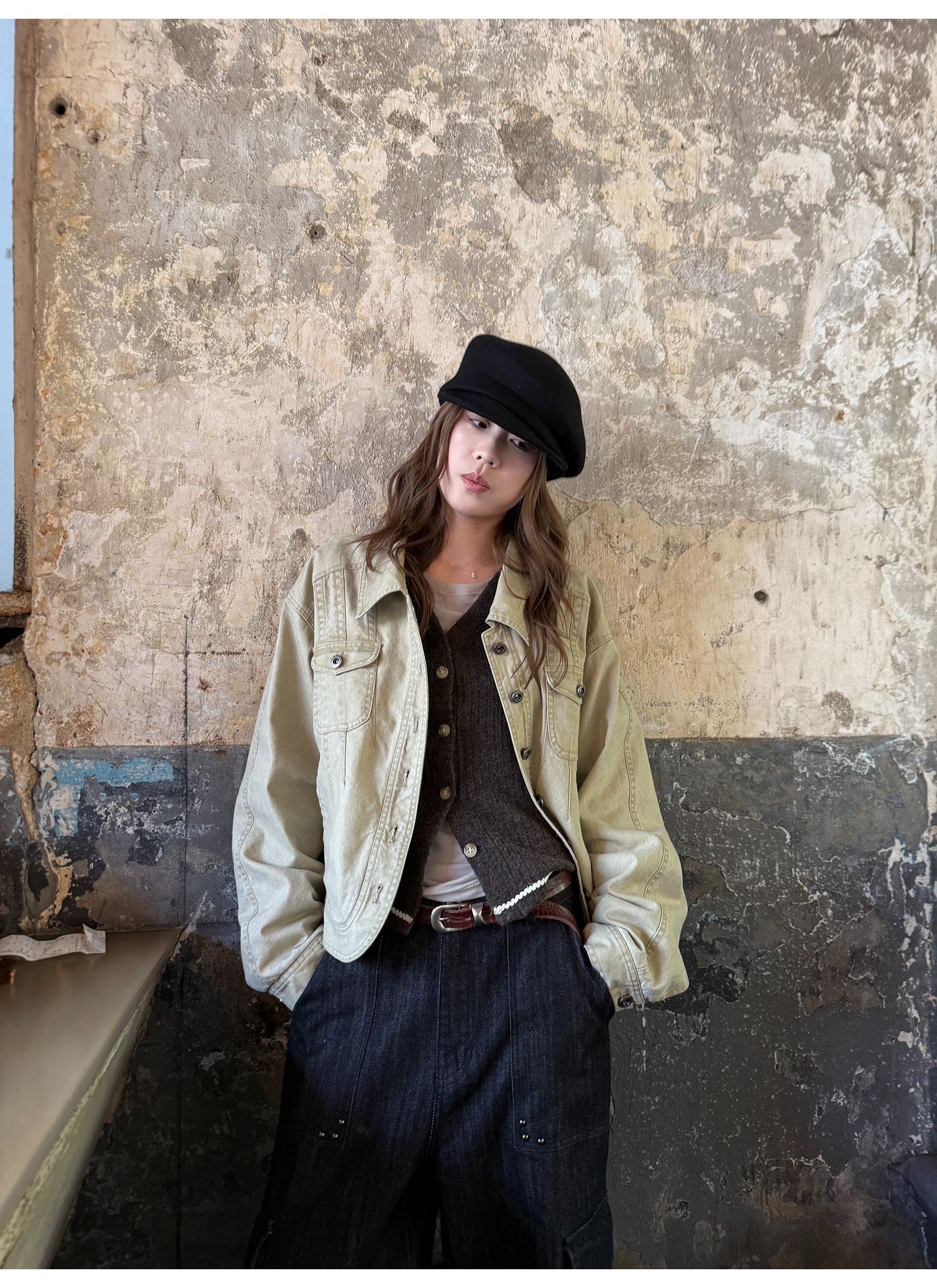 LelyMooch 裏フリースショートジャケット  LEM256