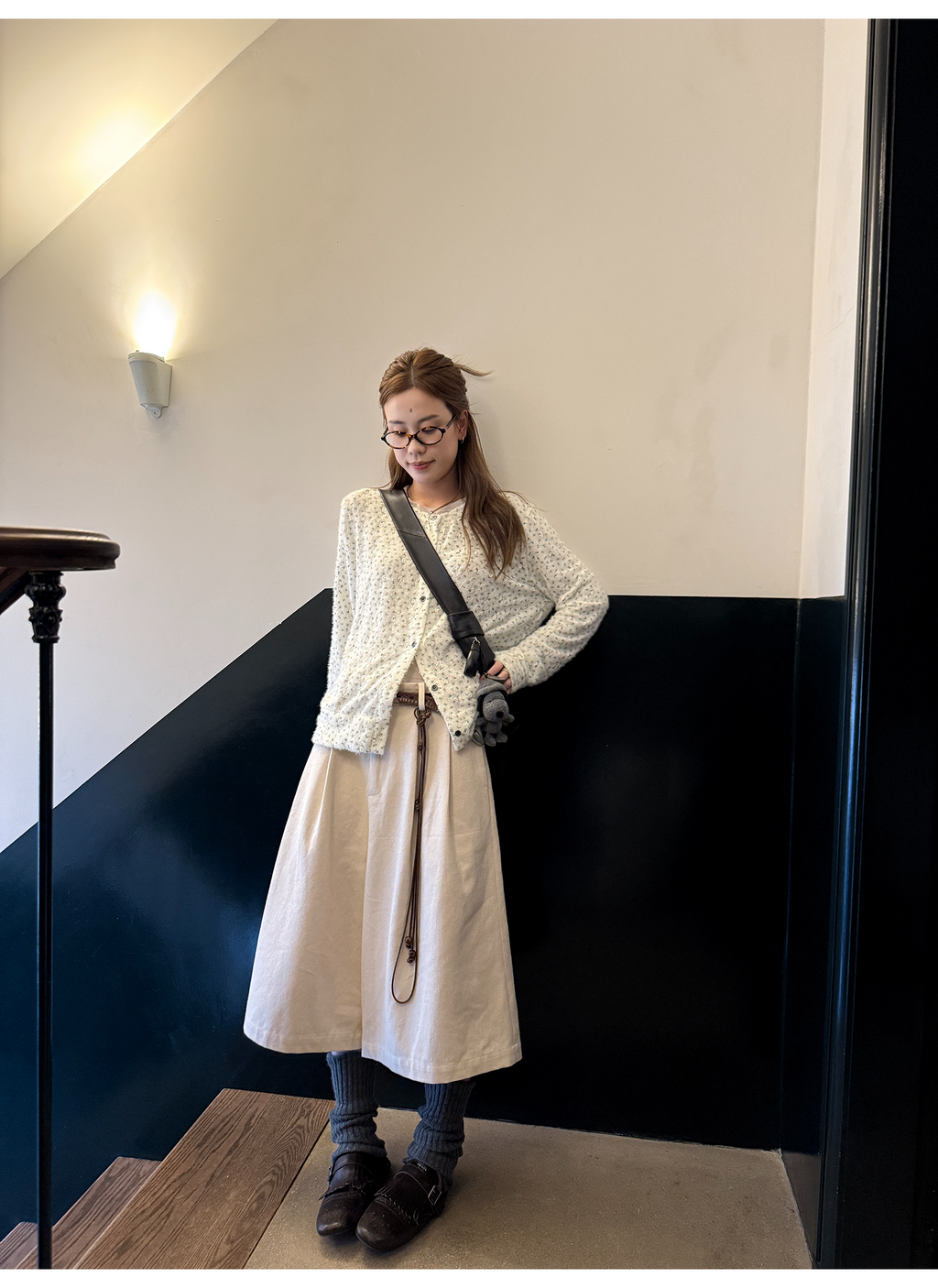 LelyMooch 花柄ふわもちニット　LEM254