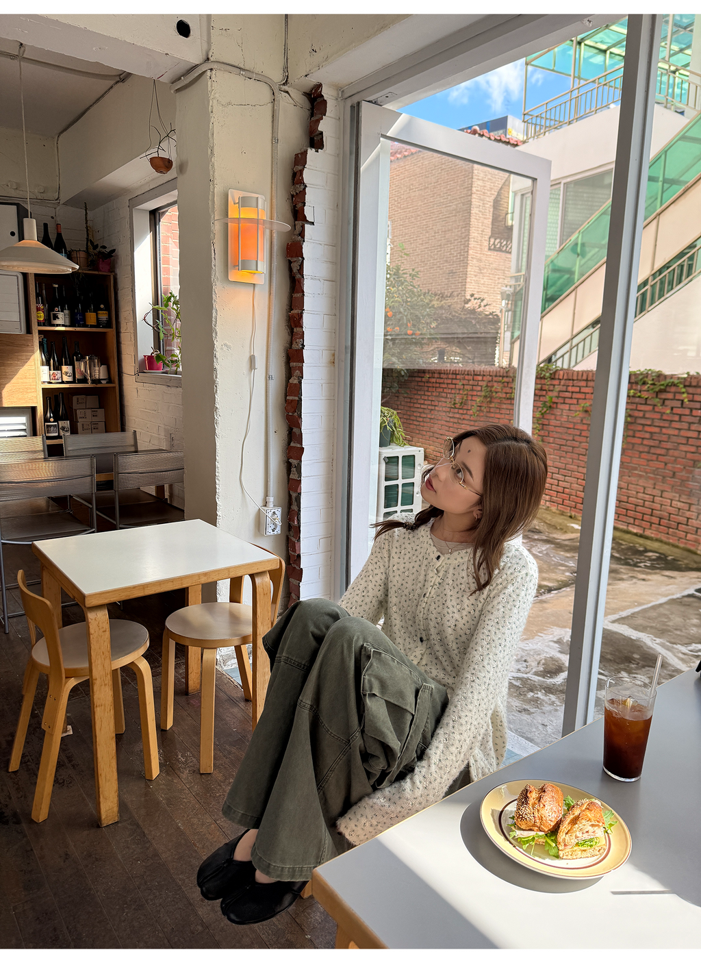 LelyMooch フェード加工ワークパンツ　LEM261