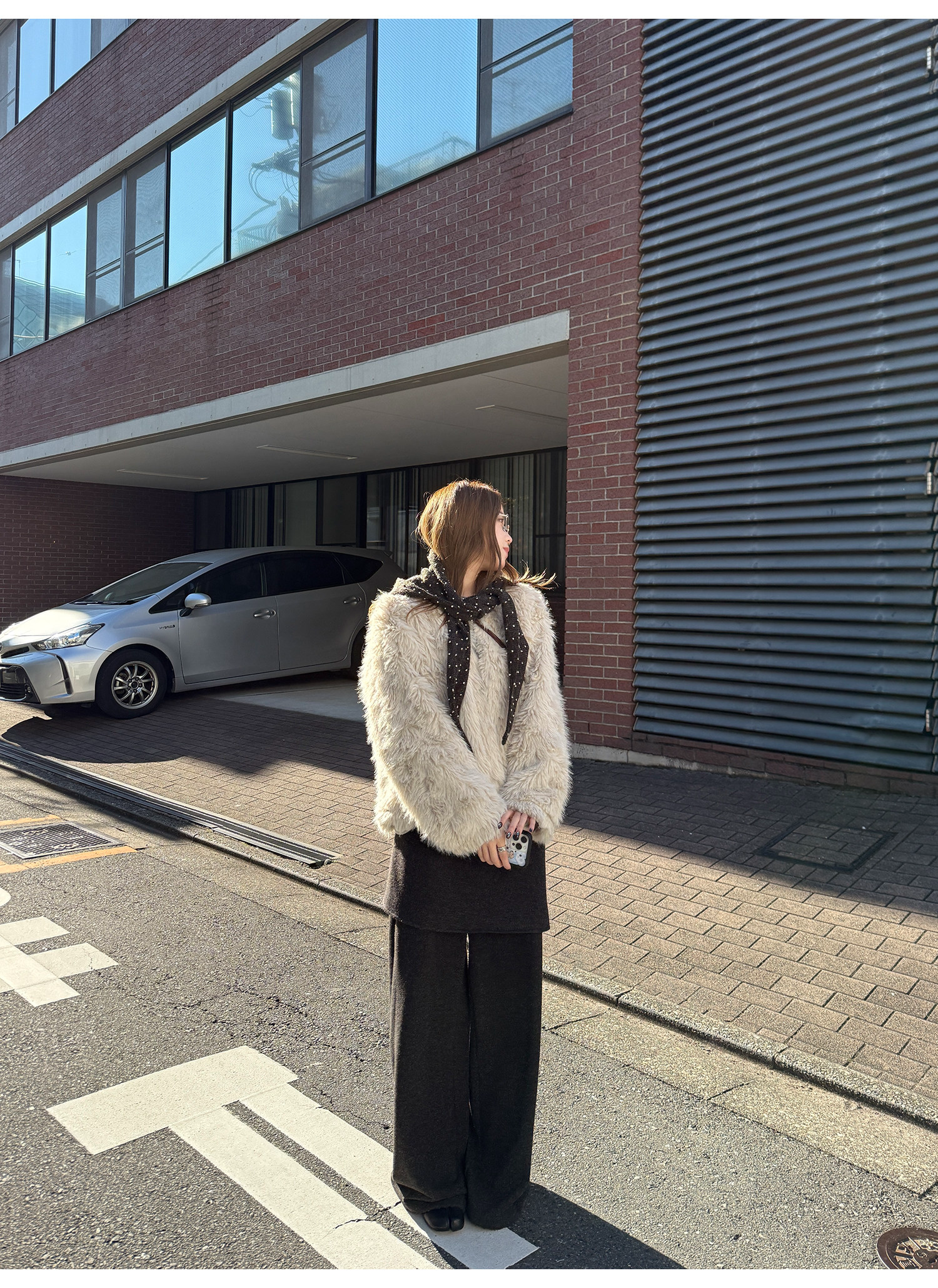 LelyMooch レイヤード風 ワイドパンツ  LEM283