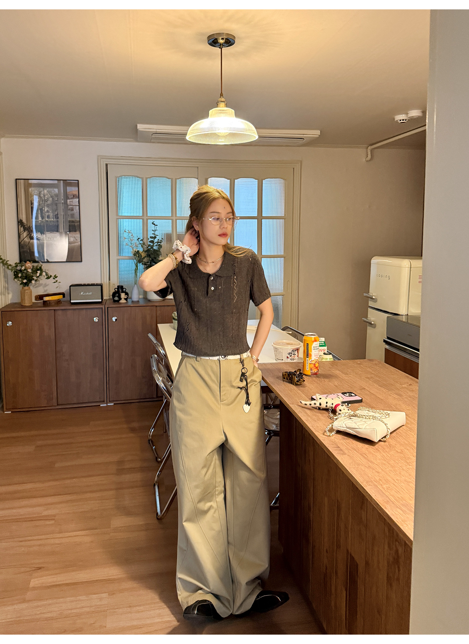 LelyMooch 黄金比カットチノパン  LEM174