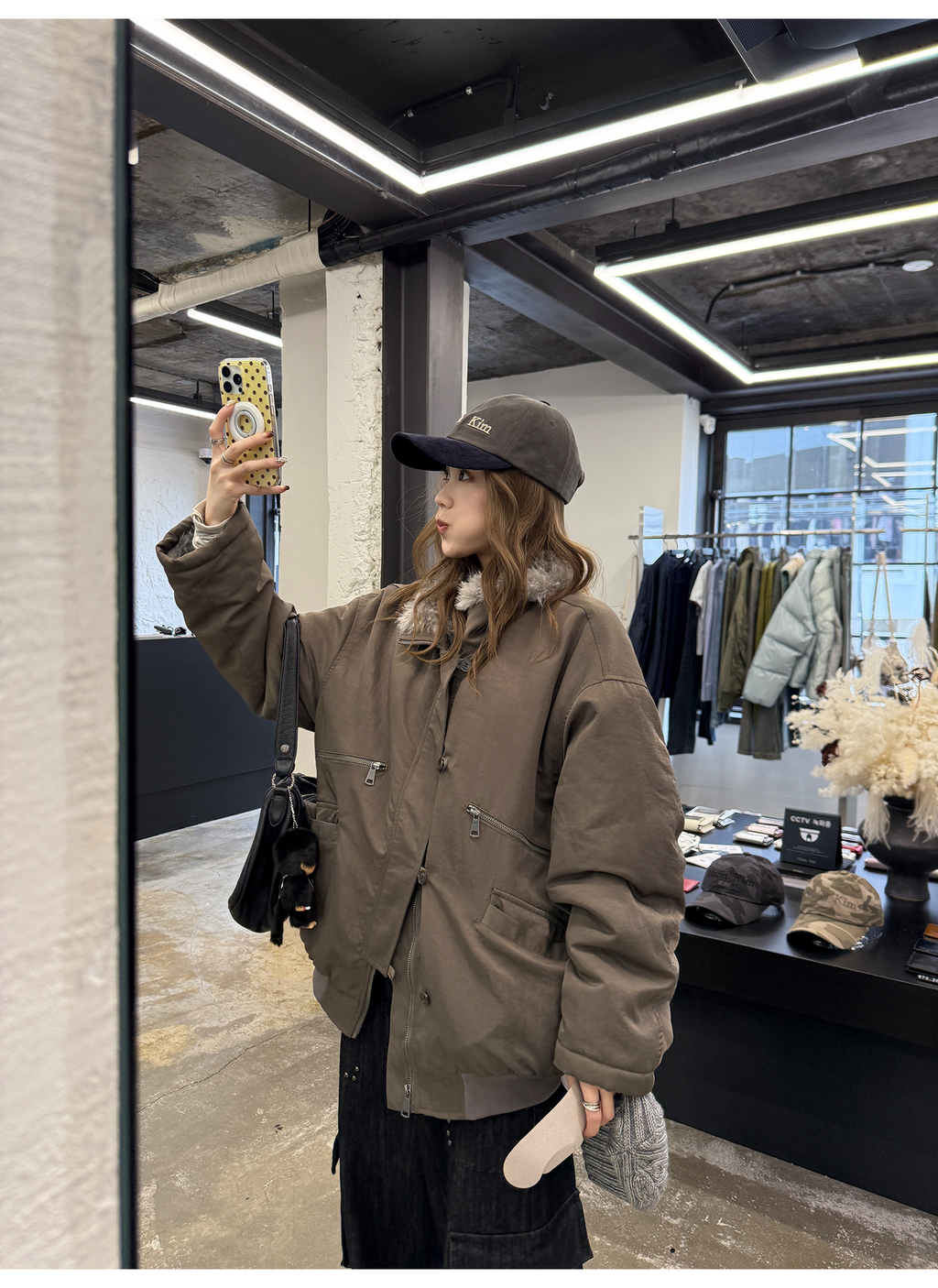 LelyMooch エコファーライナー付きモッズコート　LEM259