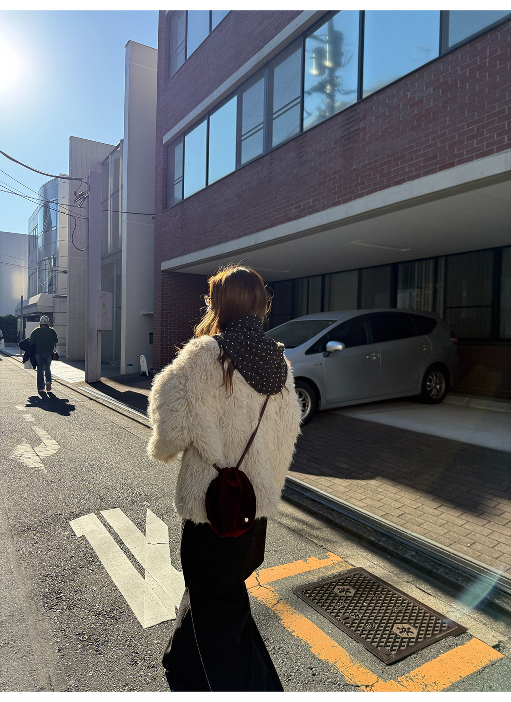 LelyMooch ロングパイル ノーカラー エコファー  LEM284