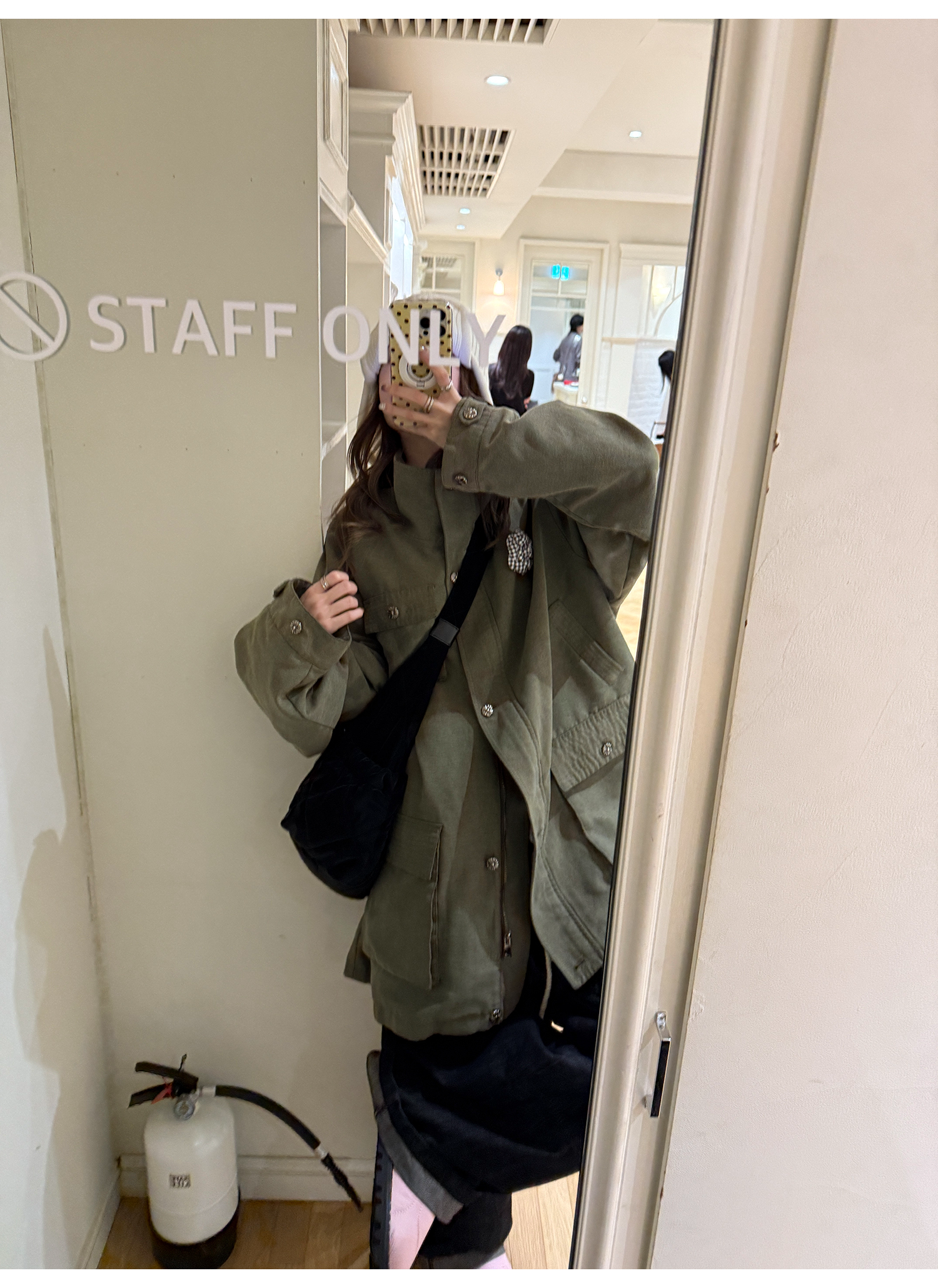 LelyMooch ヴィンテージ風クロスボタンワークジャケット  LEM262