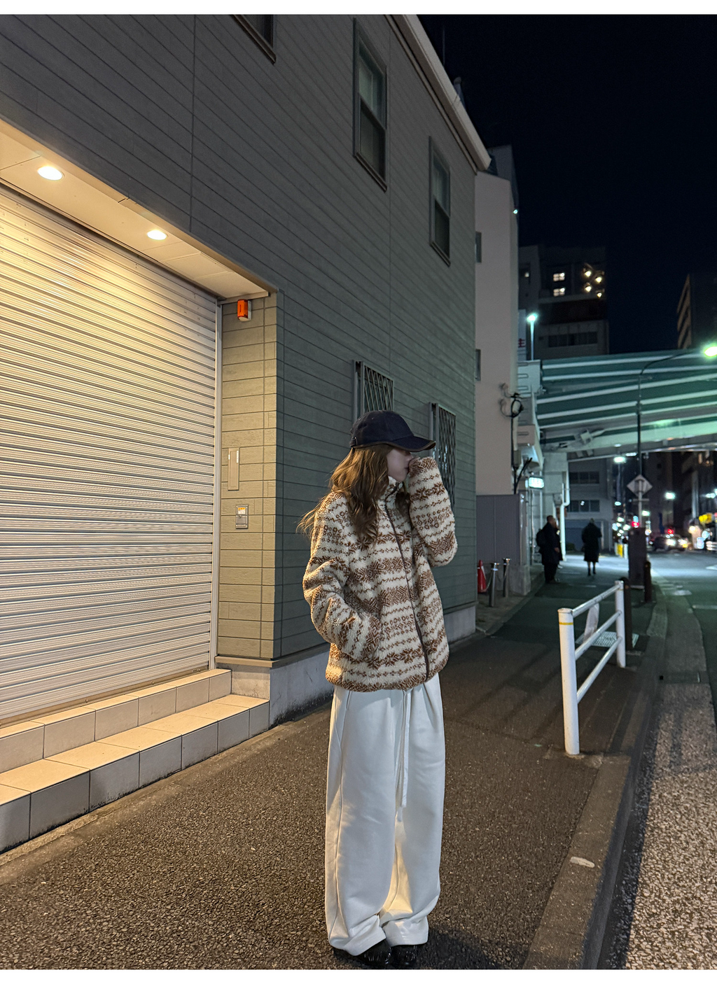 LelyMooch 裏起毛 タックイージーパンツ  LEM286