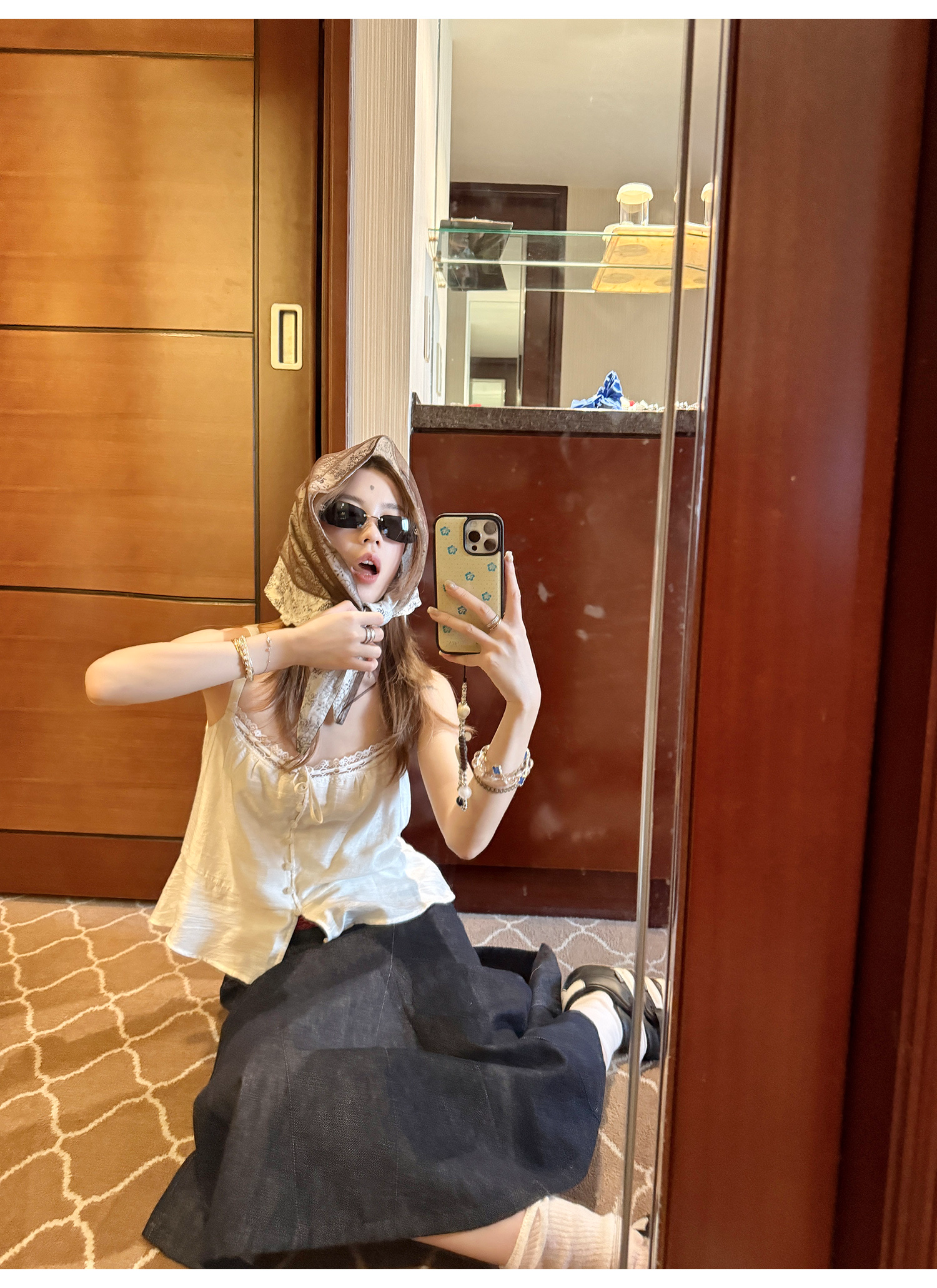 LelyMooch フレンチレースキャミ  LEM200