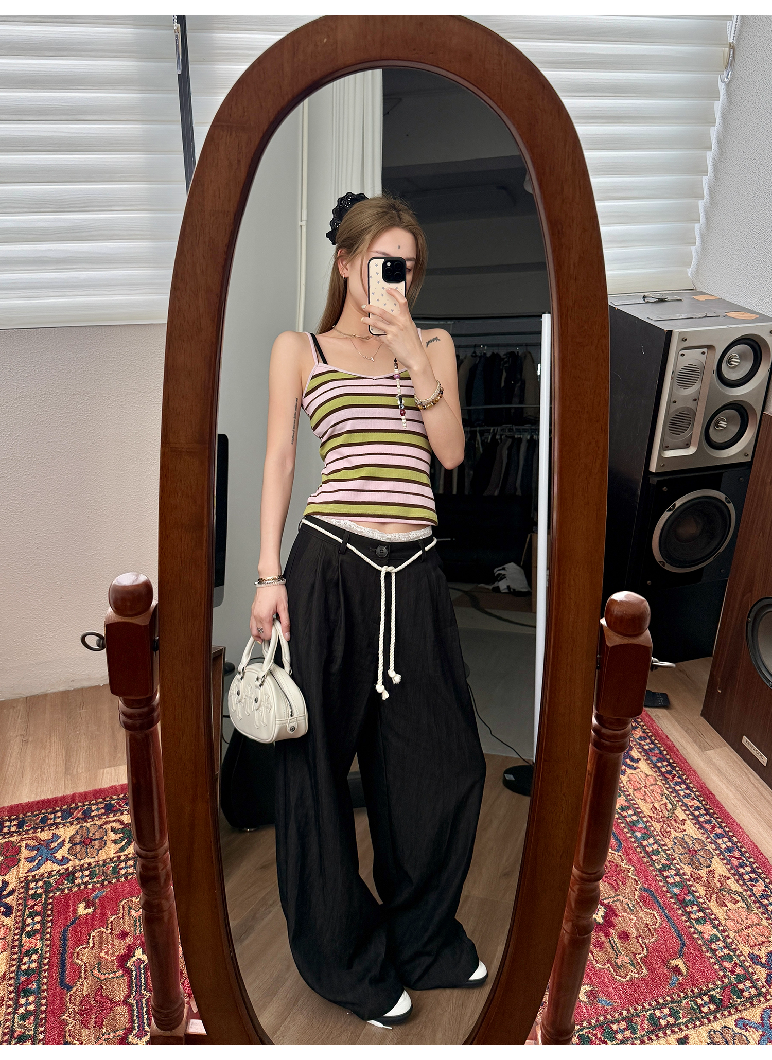 LelyMooch グァバ・ストライプキャミ  LEM164