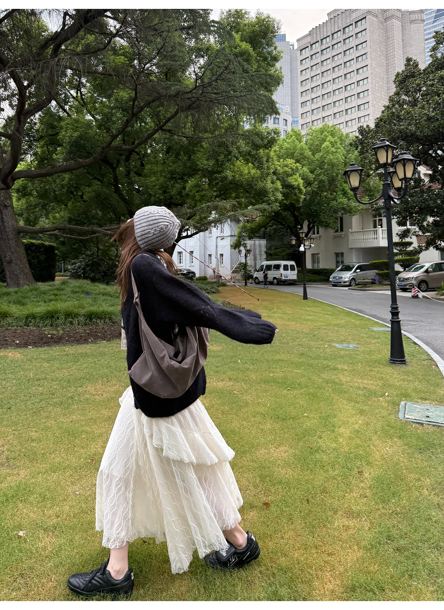 LelyMooch 3段レーススカート フェミニン  LEM220