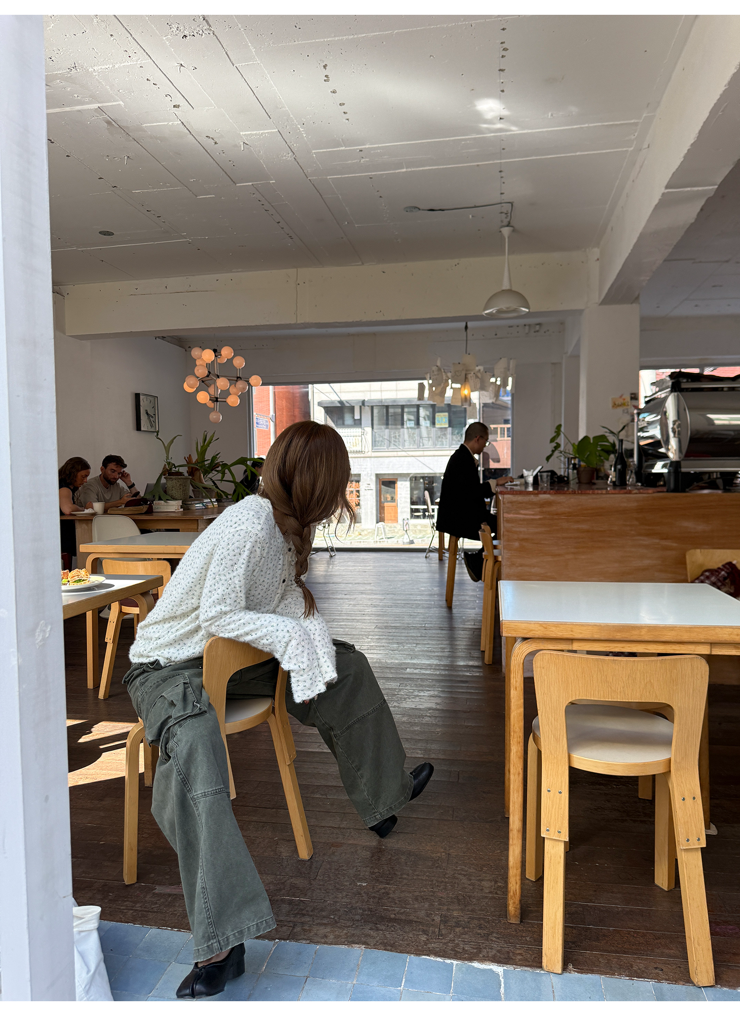 LelyMooch フェード加工ワークパンツ　LEM261