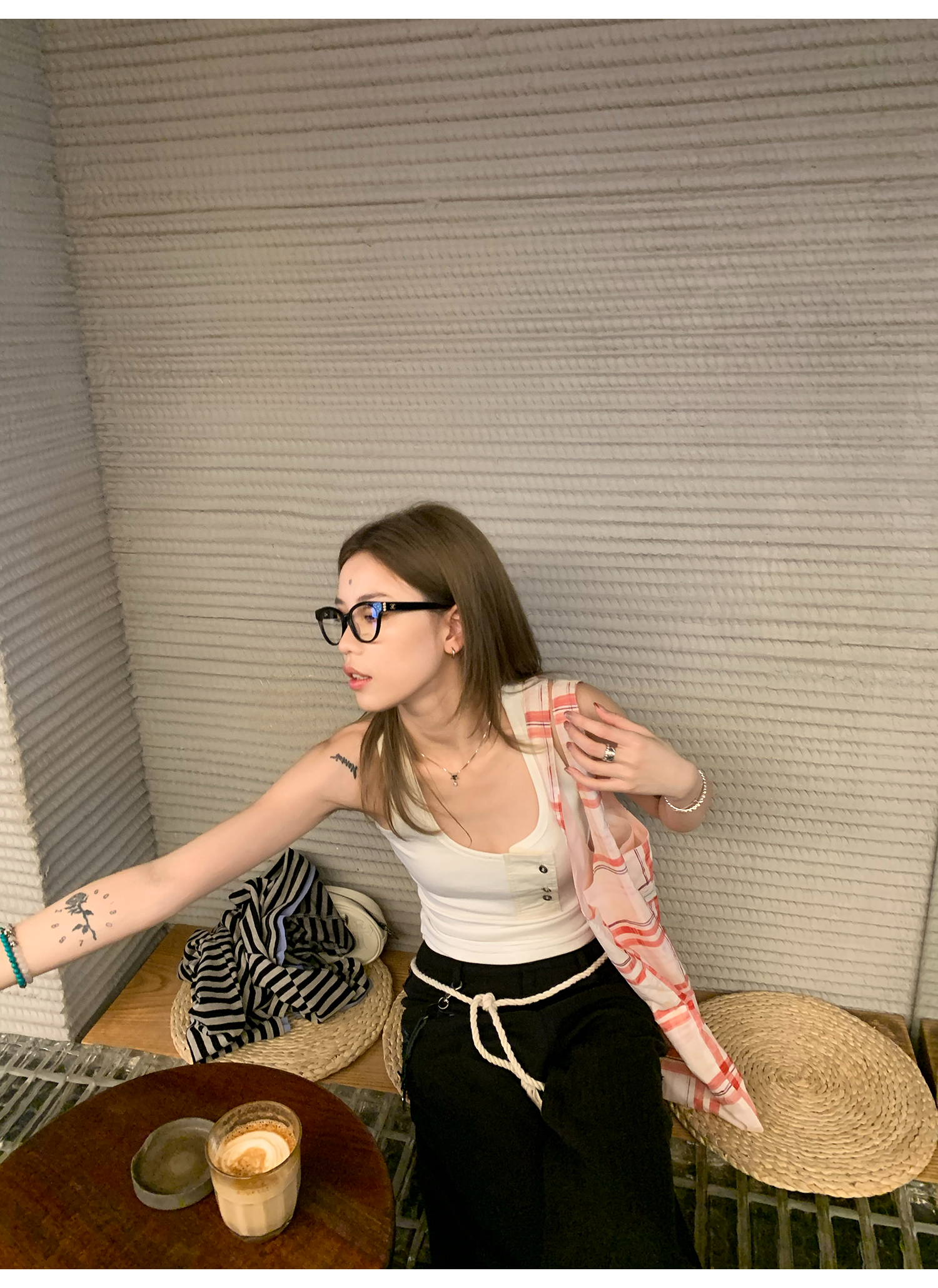 LelyMooch 春夏万能単品　Uネック タンクトップ  LEM122