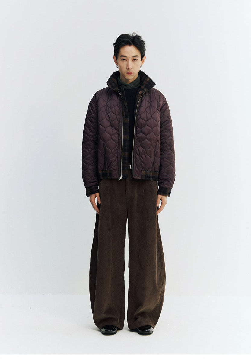 コーデュロイパンツ・立体カーブシルエット  LOM035