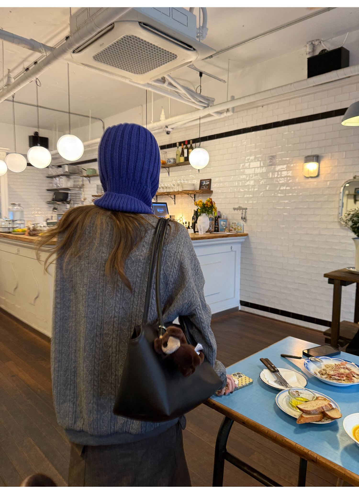 LelyMooch ヴィンテージ絞り編みニットジャケット　LEM263