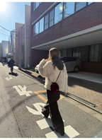 LelyMooch レイヤード風 ワイドパンツ  LEM283