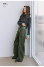 プレミアムコーデュロイ カーブパンツ  LOM109