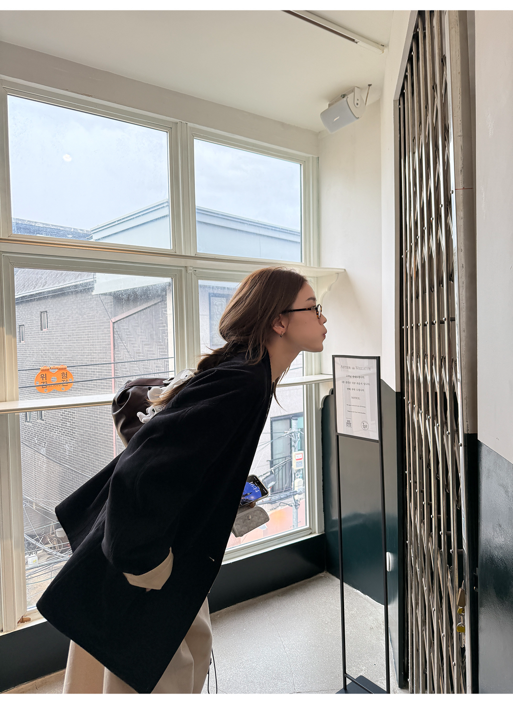 LelyMooch コーデュロイ リバーシブル中綿コート  LEM265