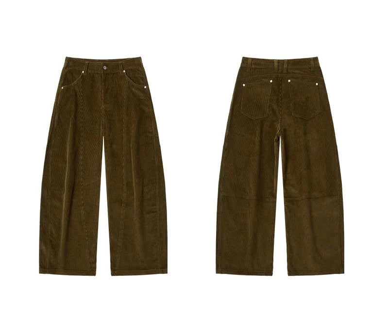 コーデュロイパンツ・立体カーブシルエット  LOM035