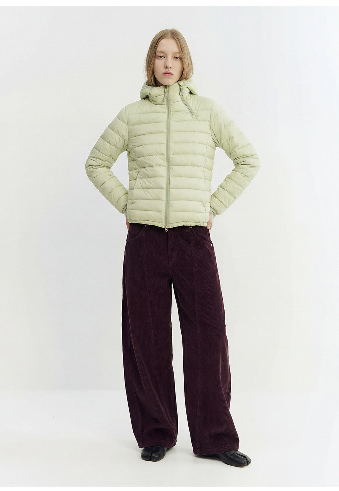 コーデュロイパンツ・立体カーブシルエット  LOM035