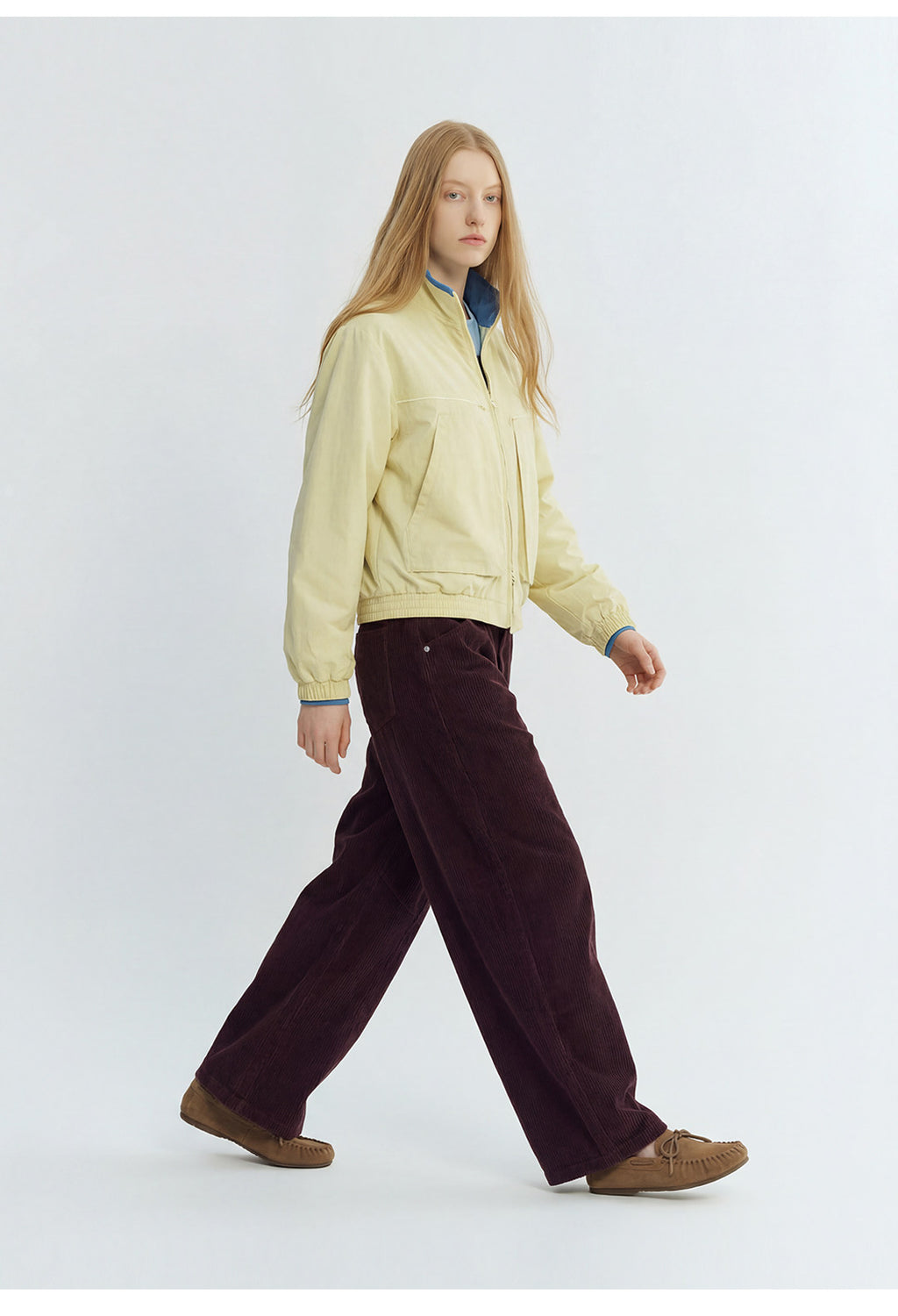 コーデュロイパンツ・立体カーブシルエット  LOM035